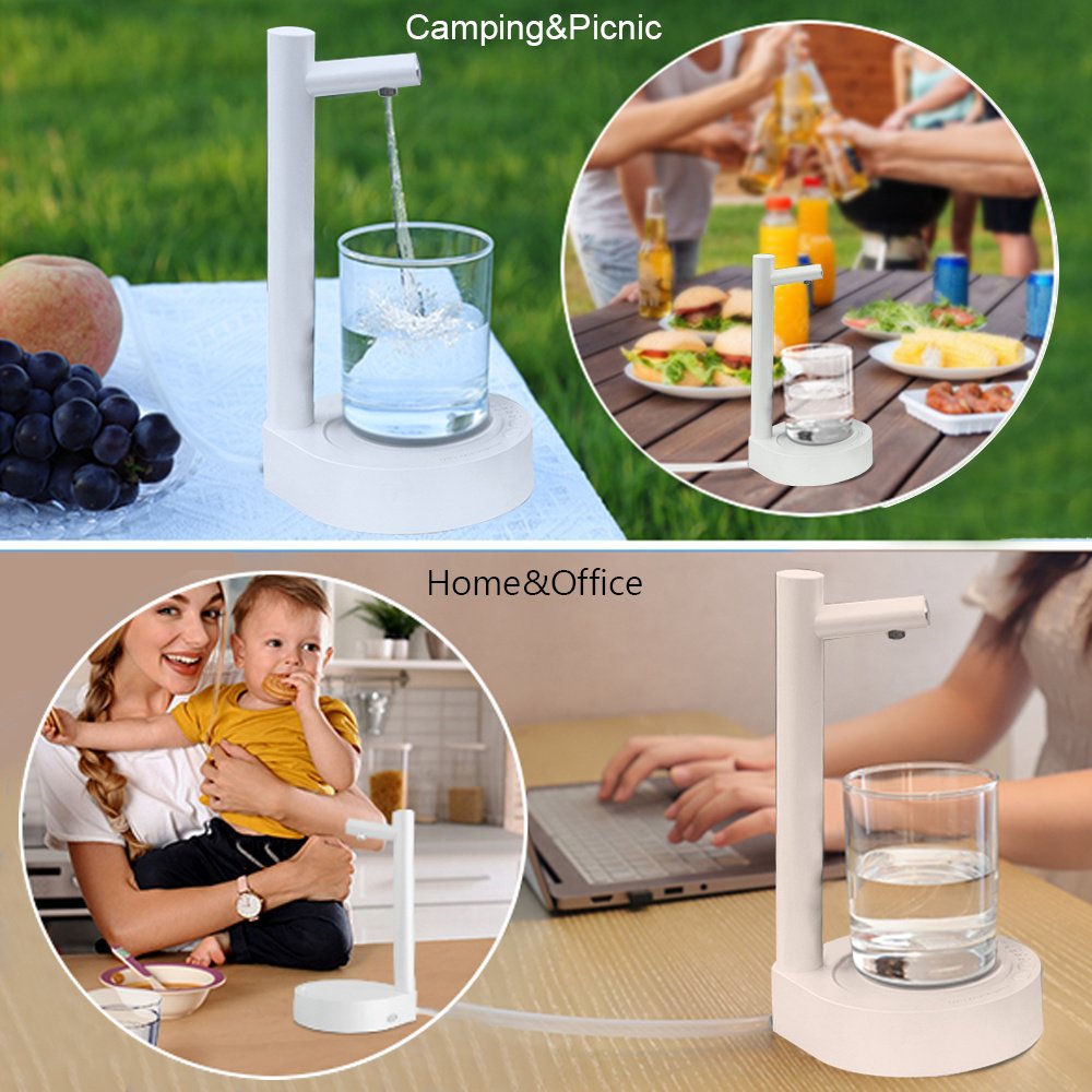 Desk Dispenser Electric Water Gallon Automatic Water Bottle Dispenser Rechargeable Water Dispenser - Image 6